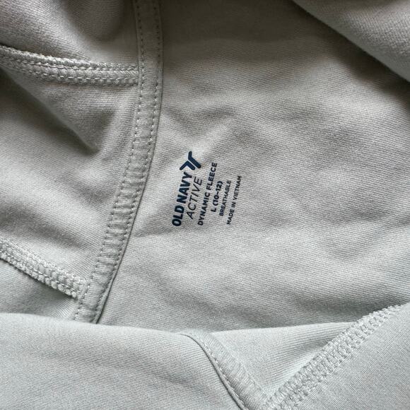 Old Navy Active Green Fleece Full Zip Up Sweatshirt - Picture 4 of 4